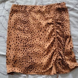 Aritzia silk rauched skirt by Wilfred.